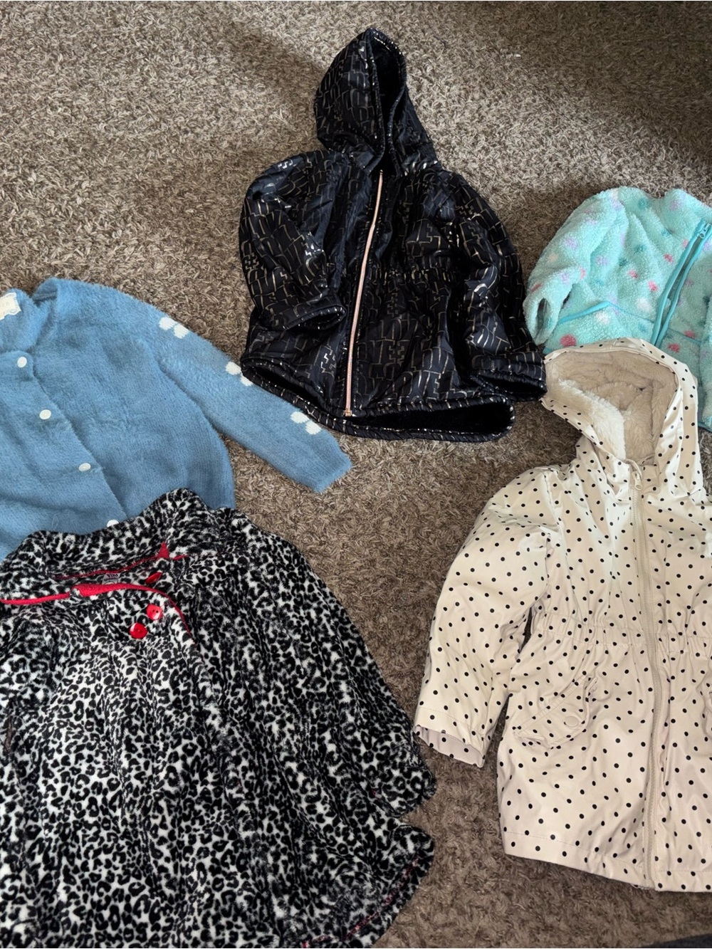 Girls size 6/6x lot of 5 coats and jackets